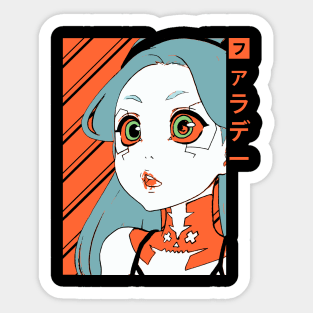 Cyberpunk Girl Edgerunners Rebecca Sticker